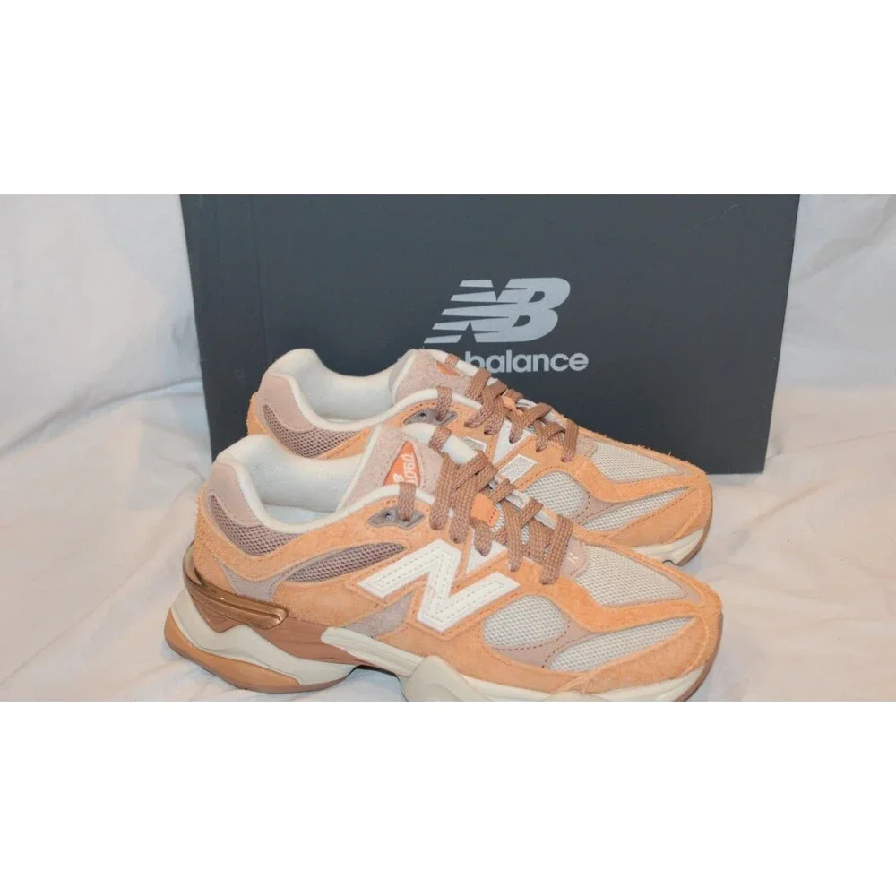 New Balance Women's 9060 Athletic Sneakers Beige Orange NEW SZ 7